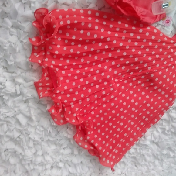 New girls coral dress - Picture 5 of 8